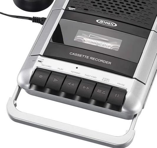 Jensen Classic Shoebox Cassette Tape Player and Recorder (Free Shipping!)