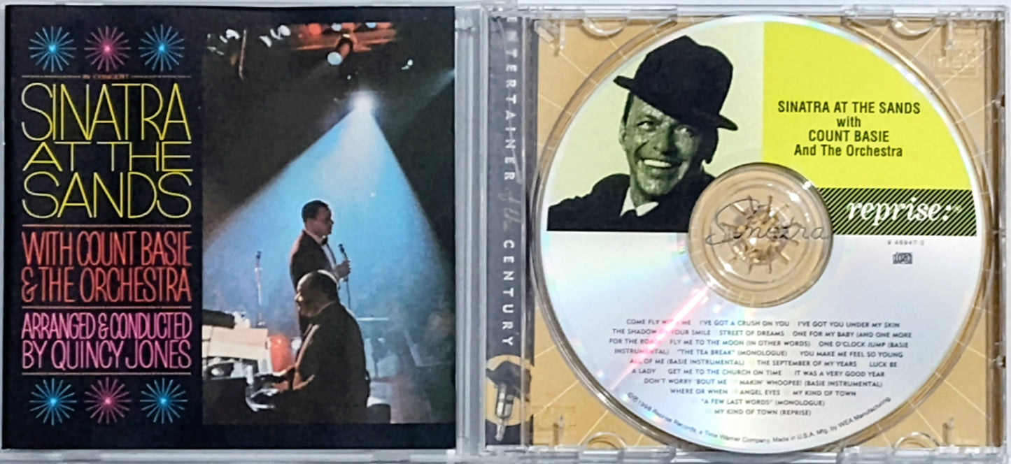 Frank Sinatra With Count Basie & His Orchestra - “Live At The Sands” - COMPACT DISC VG/G+ (Plays perfect; tested!)