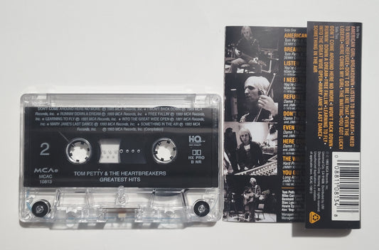 Tom Petty & The Heartbreakers - "Greatest Hits" - CASSETTE TAPE (DOLBY HX PRO B NR) VG+/VG+