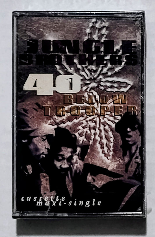 Jungle Brothers - "40 Below Trooper" - CASSETTE TAPE (Maxi) NM/M (Sealed; tiny tears in cellophane)