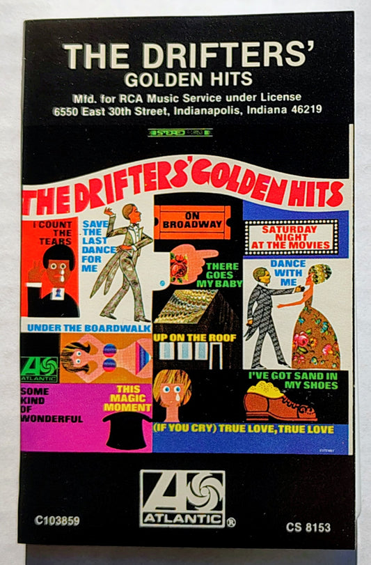 Drifters, The - "The Drifters' Golden Hits" CASSETTE TAPE (RCA Club) VG/VG+