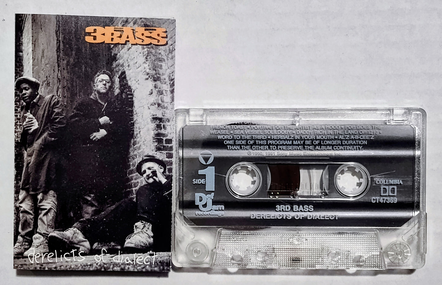 3rd Bass - “Derelicts Of Dialect” - CASSETTE TAPE VG+/NM