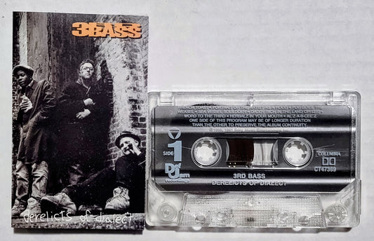 3rd Bass - “Derelicts Of Dialect” - CASSETTE TAPE VG+/NM