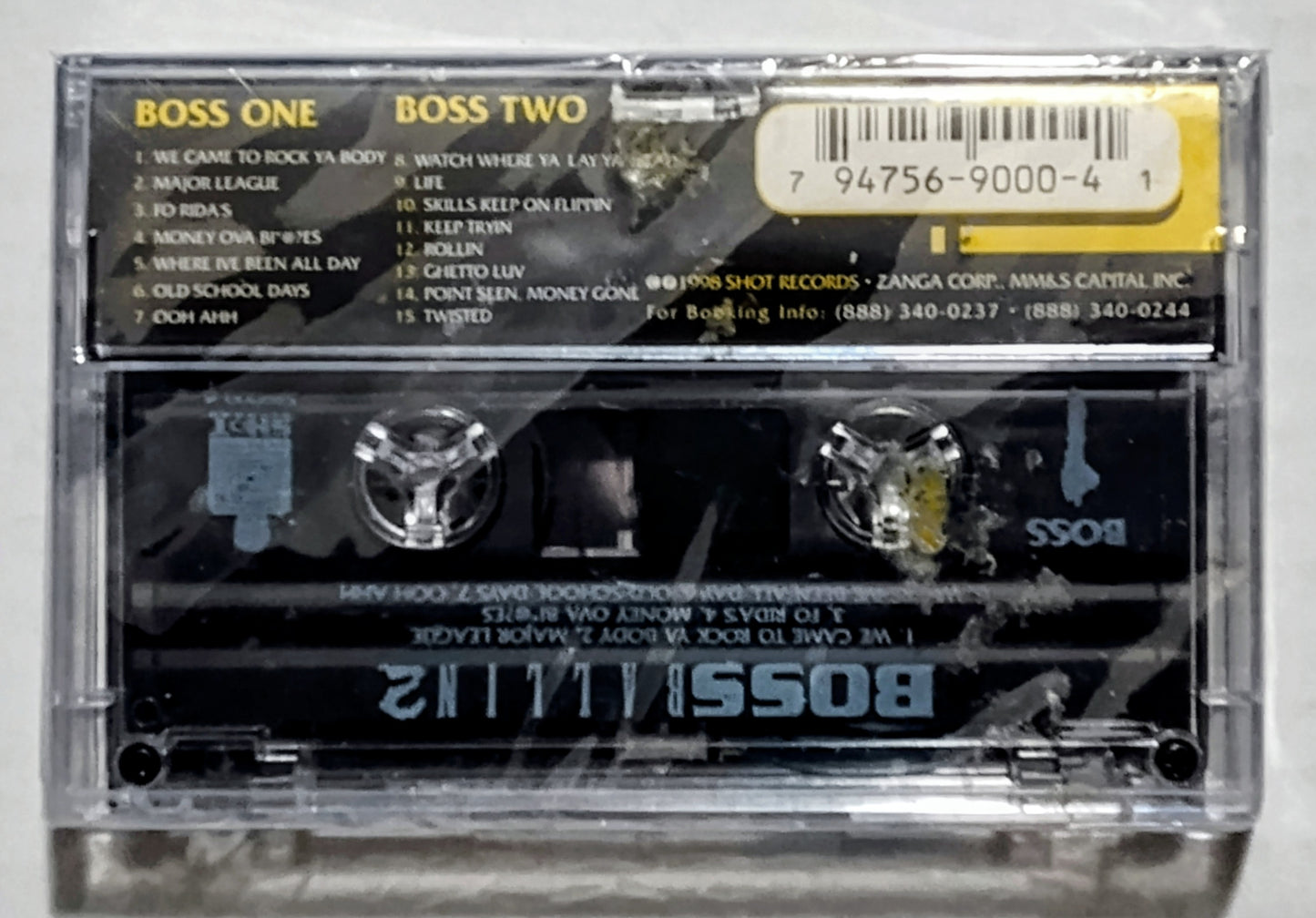 D-Shot - “Boss Ballin’ 2: The Mob Bosses” - CASSETTE TAPE M/M (Sealed)