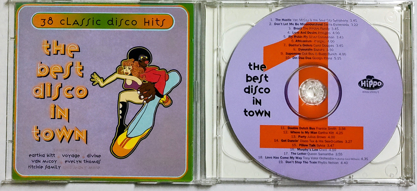 Various Artists - “The Best Disco In Town: 38 Classic Disco Hits” - COMPACT DISC (2x) VG/G+