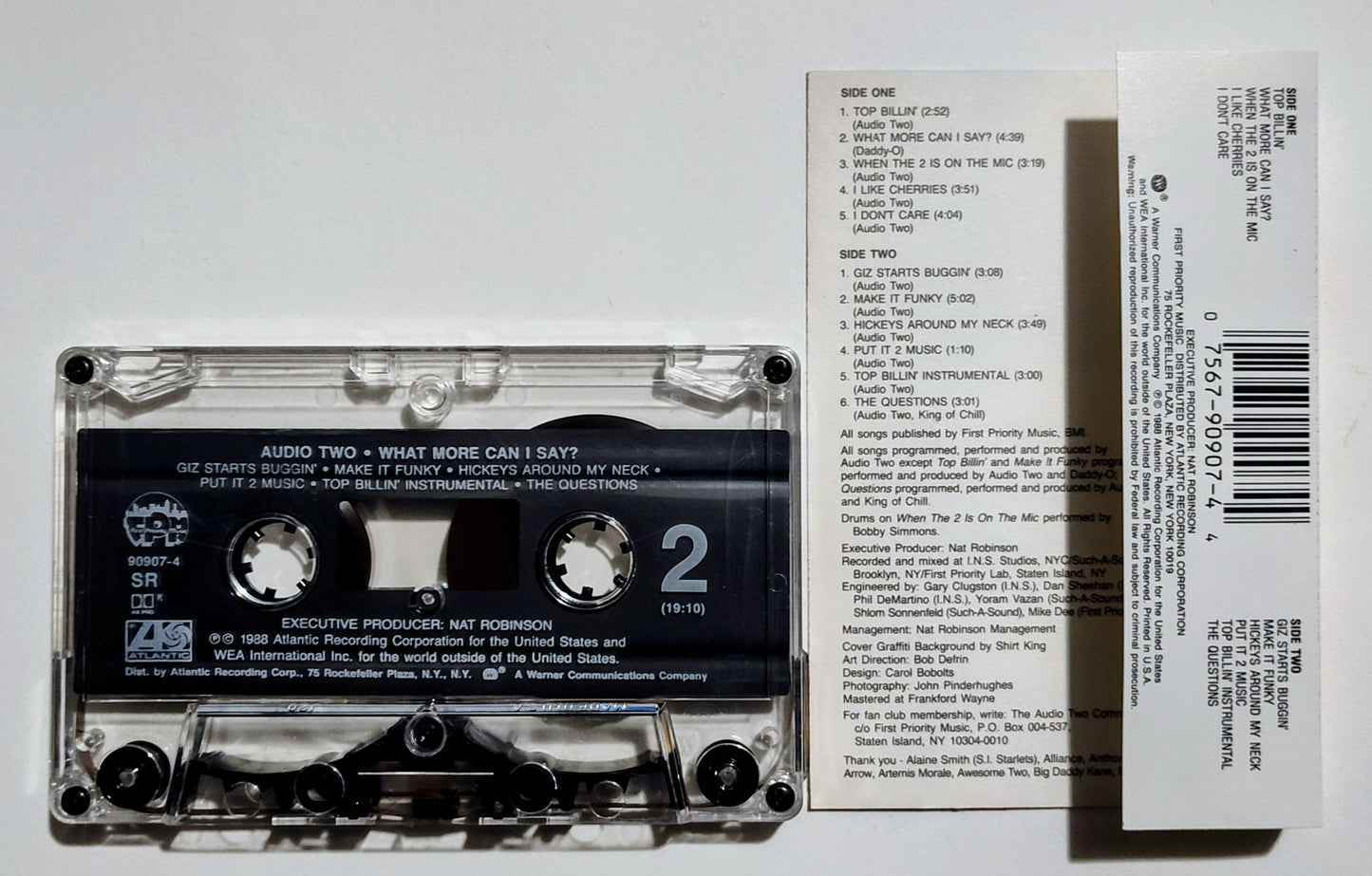 Audio Two - "What More Can I Say?" - CASSETTE TAPE(SR; DOLBY HX PRO) VG+/VG+