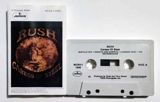 Rush - "Caress Of Steel" - CASSETTE TAPE VG/VG
