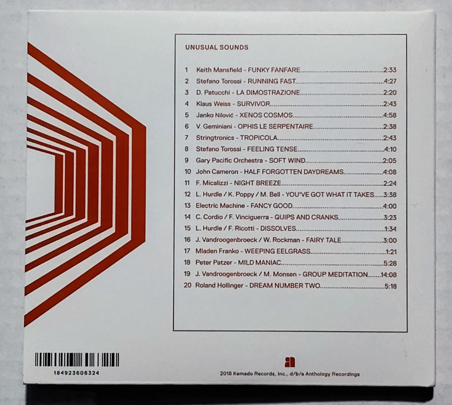 Various Artists - "Unusual Sounds (Library Music Compilation) - INDIE COMPACT DISC NM/NM