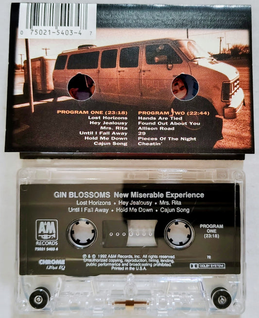 Gin Blossoms - "New Miserable Experience" - CASSETTE TAPE VG+/VG+ *🚨*