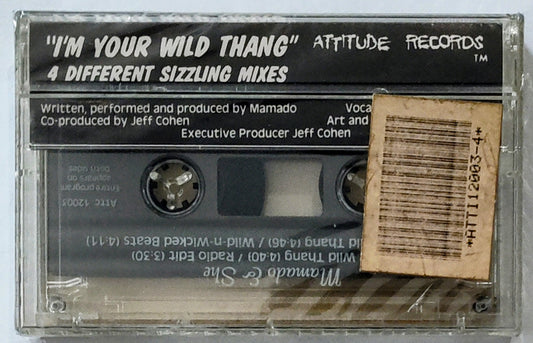 Mamado & She - “I’m Your Wild Thang” - CASSETTE TAPE (Maxi Single) NM/M (Sealed; broken cellophane)