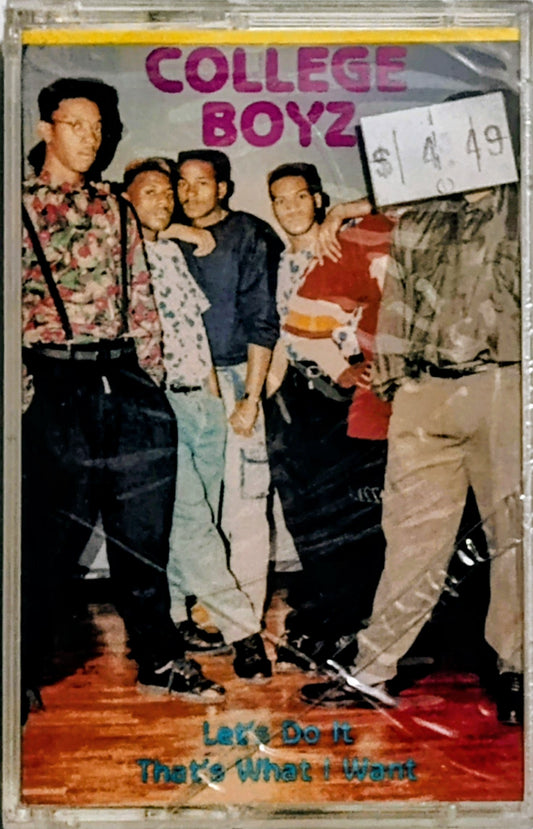 College Boyz - "Let's Do It/ That's What I Want" - CASSETTE TAPE (Maxi Single) VG+/M (Sealed; large crack in cover) [Los Angeles, CA]