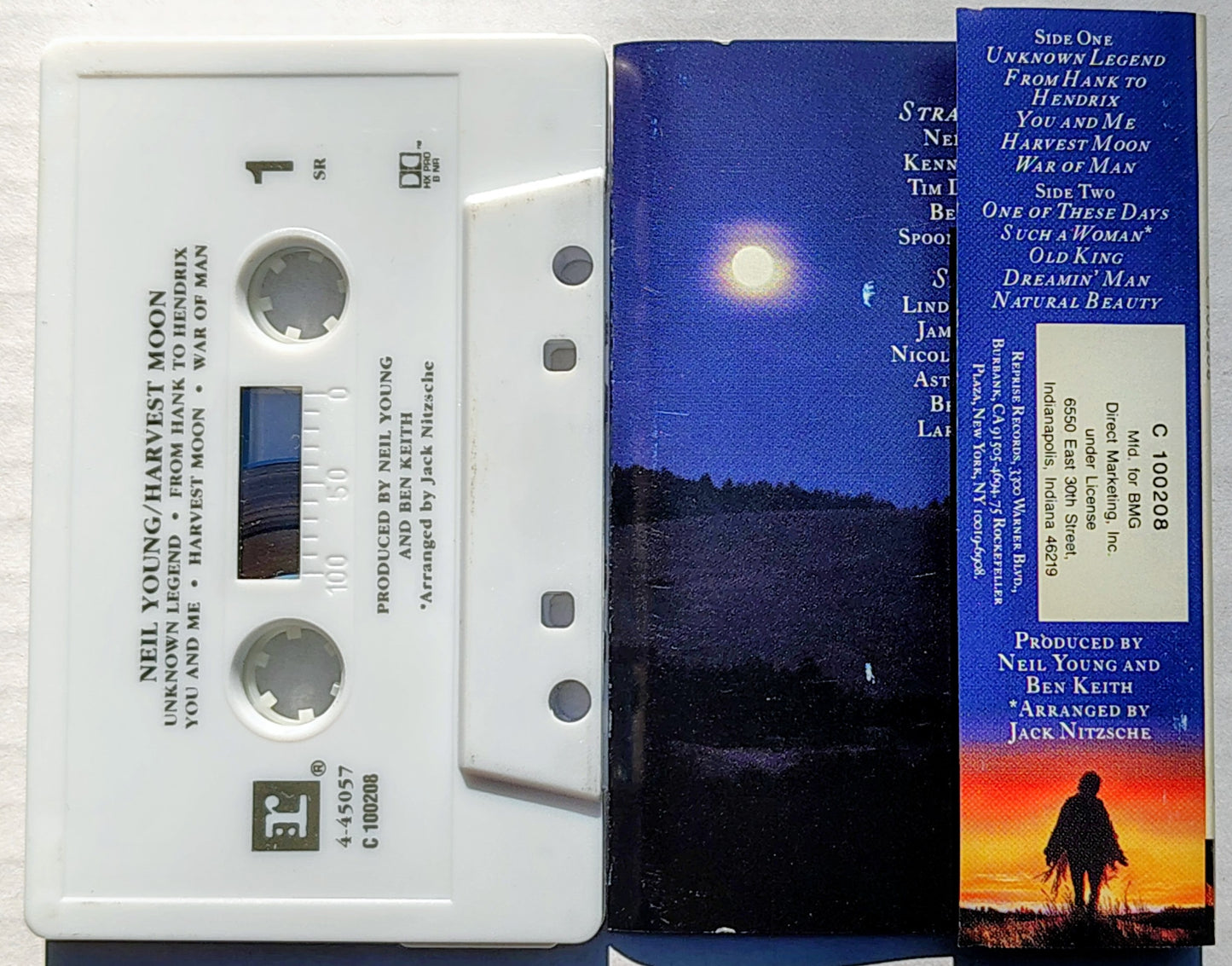 Neil Young - "Harvest Moon" CASSETTE TAPE (BMG Club) VG+/VG+