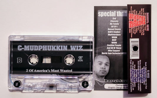 C-Wiz & Darryl Jaye - "2 Of America's Most Wanted" - CASSETTE TAPE (Chrome; DOLBY B NR) NM/NM