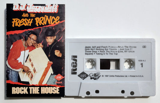 DJ Jazzy Jeff And The Fresh Prince - "Rock The House" - CASSETTE TAPE VG+/VG