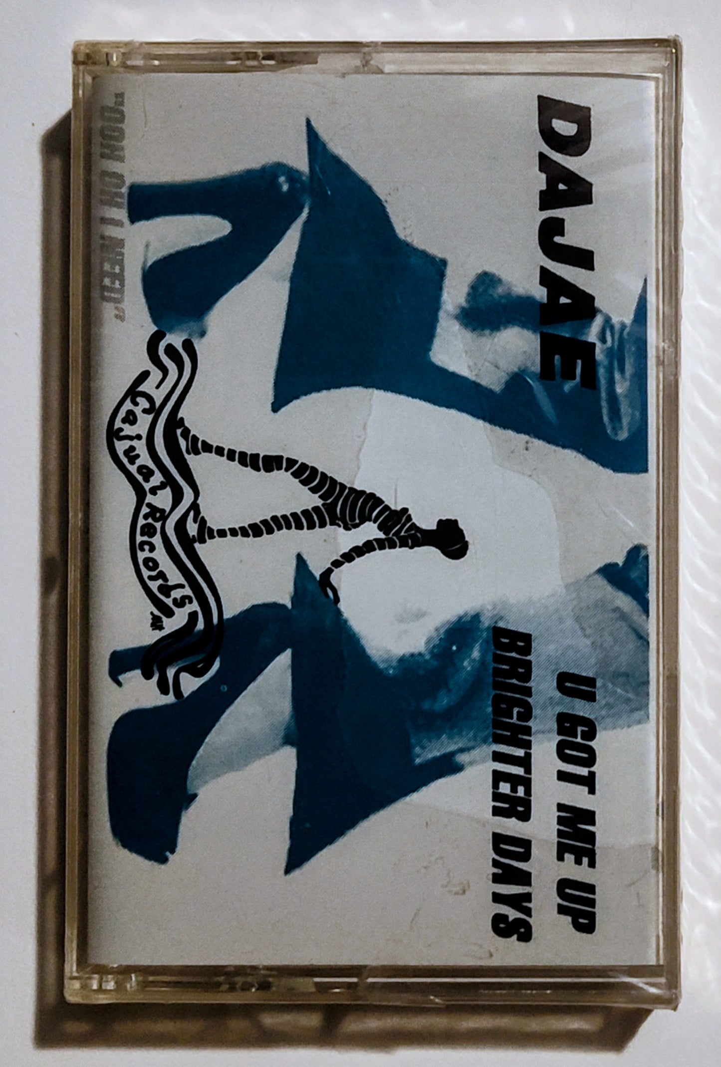 Dajae - "U Got Me Up/ Brighter Days EP" - CASSETTE TAPE NM/M (Sealed; large tear in cellophane)