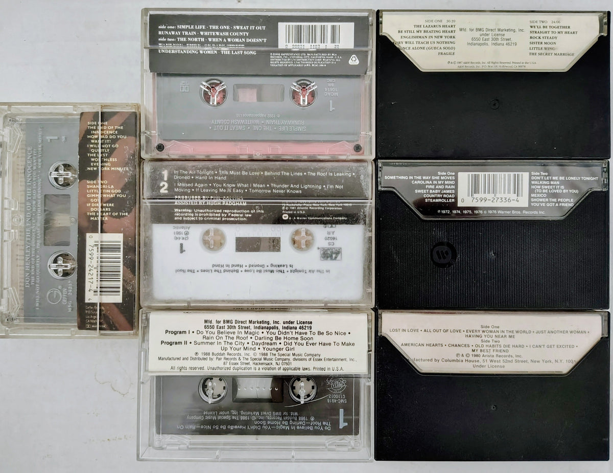 7-Tape Classic Rock Mini Batch (All Very Good overall) (Lot 5)