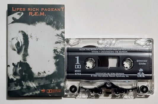 R E.M. - "Life's Rich Pageant" - CASSETTE TAPE (DOLBY HX PRO) VG+/VG+