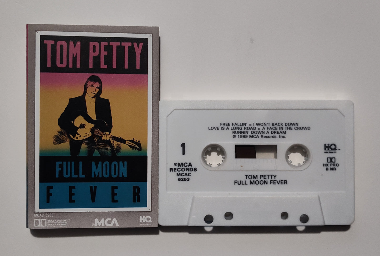 Tom Petty - "Full Moon Fever" - CASSETTE TAPE (DOLBY HX PRO B NR) NM/NM