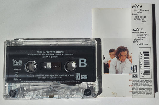 Bush - "Sixteen Stone" - CASSETTE TAPE (SR DIGalog HX PRO) VG+/VG+