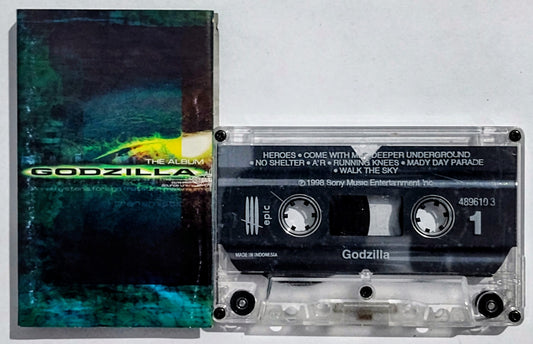 Various Artists - “Godzilla Soundtrack” - CASSETTE TAPE (Indonesia) VG/VG+