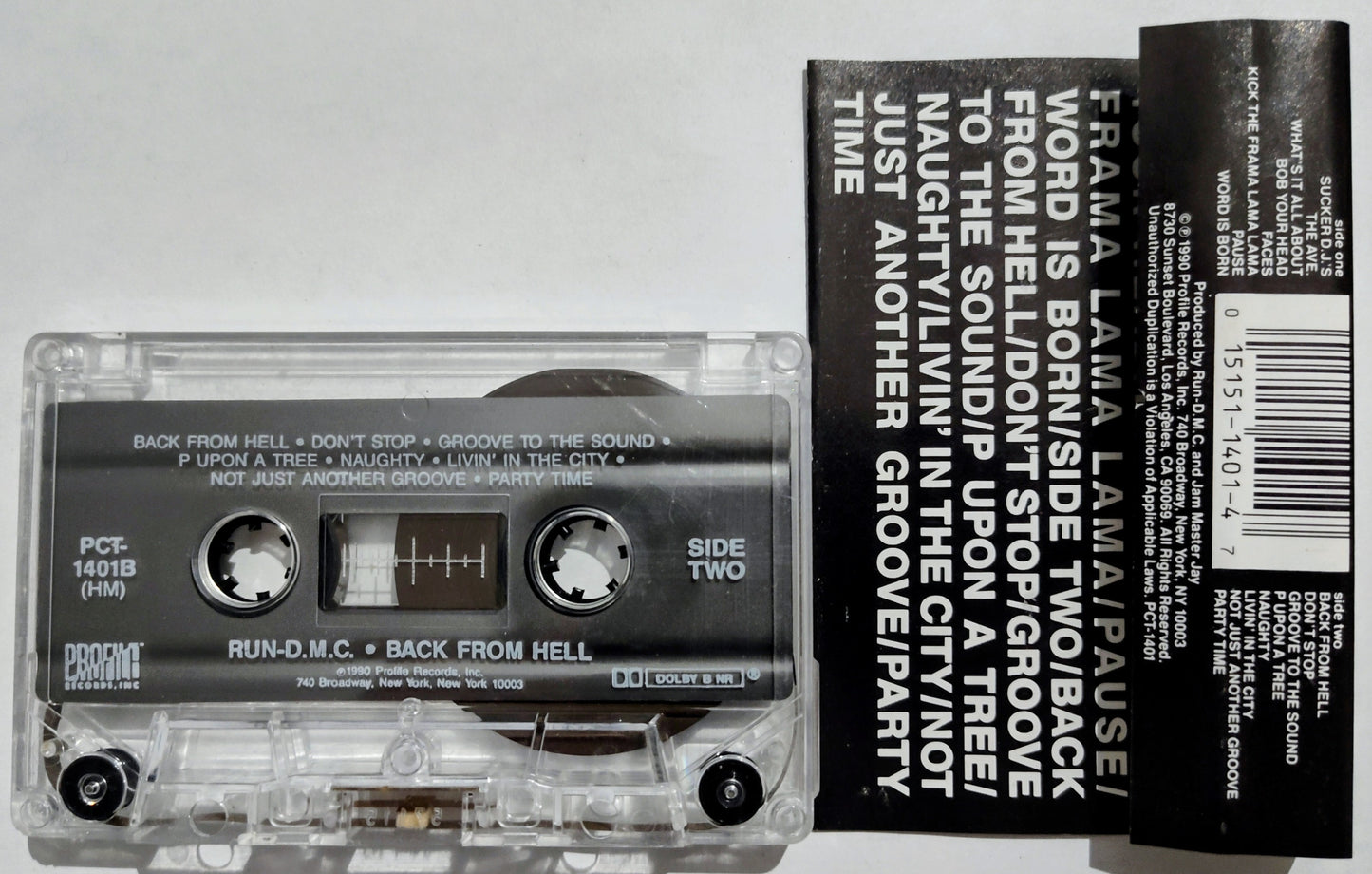 Run-D.M.C. - “Back From Hell” - CASSETTE TAPE VG+/VG+
