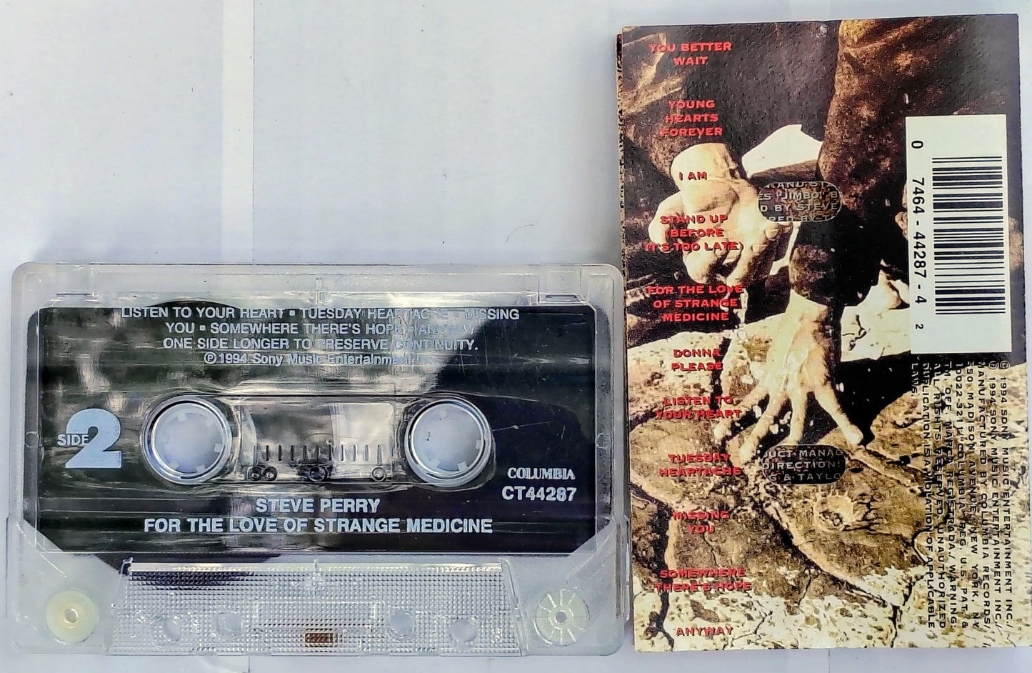 Steve Perry - “For The Love Of Strange Medicine” - CASSETTE TAPE VG+/VG+