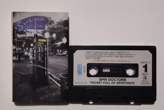 Spin Doctors - "Pocket Full Of Kryptonite" - CASSETTE TAPE (Holland; DOLBY B NR) VG/VG