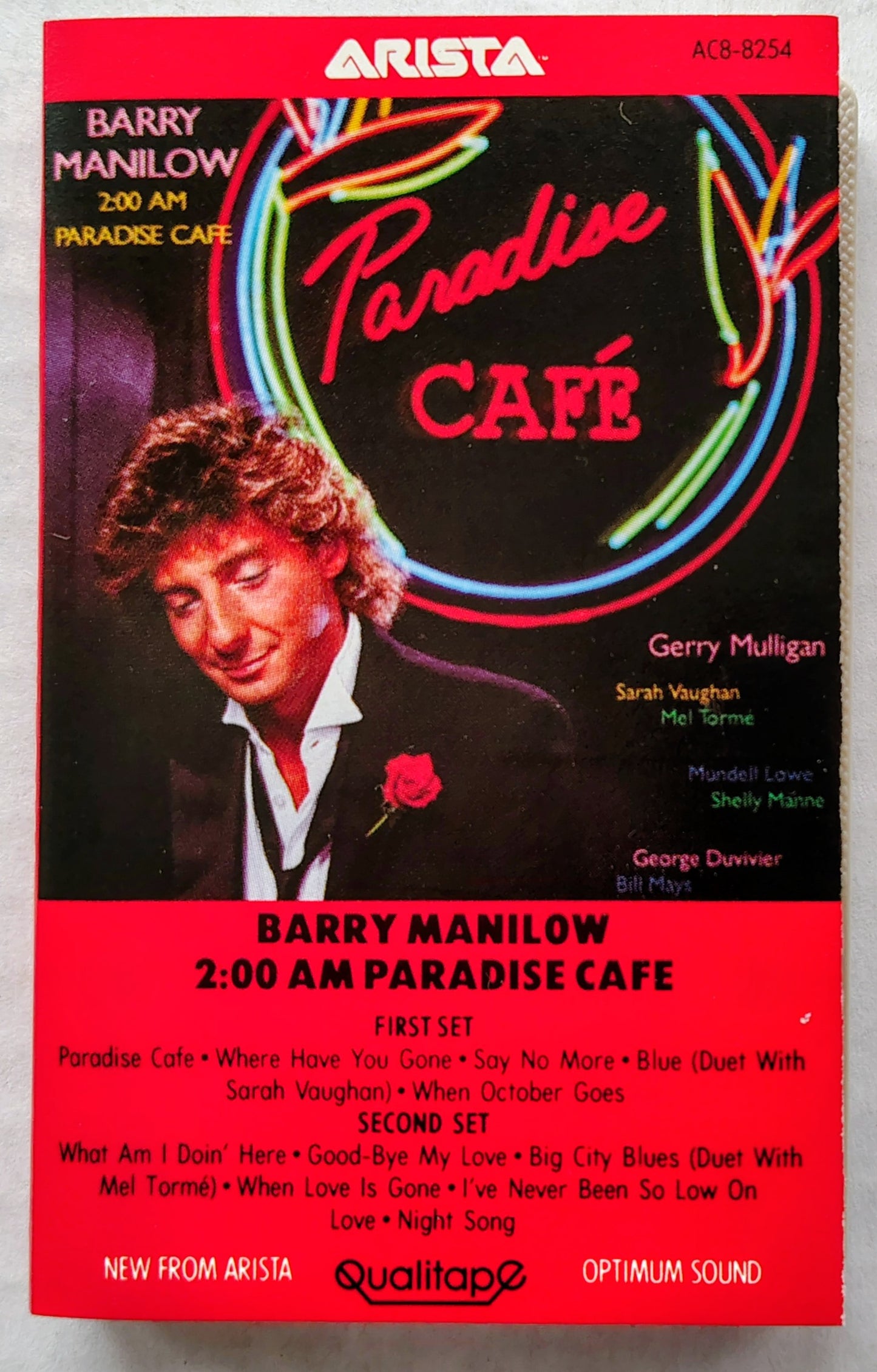 Barry Manilow - "2:00 AM Paradise Cafe" - CASSETTE TAPE VG+/VG+