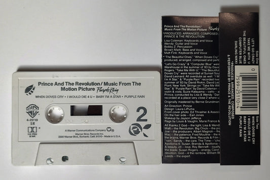 Prince - "Purple Rain" - CASSETTE TAPE (SR; DOLBY HX PRO B NR) VG+/VG+