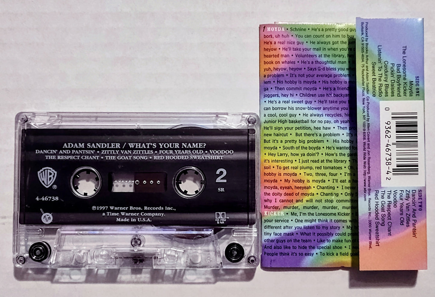 Adam Sandler - “What’s Your Name?” - CASSETTE TAPE VG/VG+