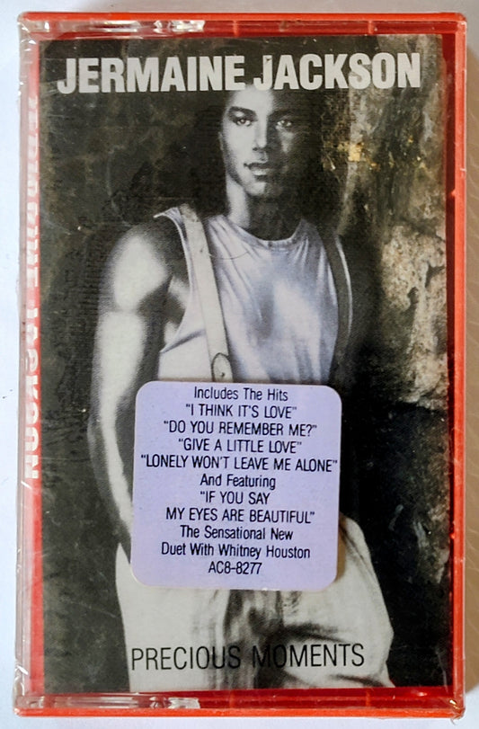 Jermaine Jackson - “Precious Moments” - CASSETTE TAPE NM/M (Sealed with hype sticker; torn cellophane)