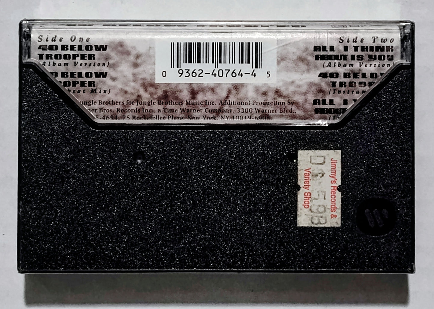 Jungle Brothers - "40 Below Trooper" - CASSETTE TAPE (Maxi) NM/M (Sealed; tiny tears in cellophane)