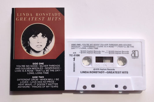 Linda Ronstadt - "Greatest Hits" - CASSETTE TAPE (DOLBY) VG+/VG+