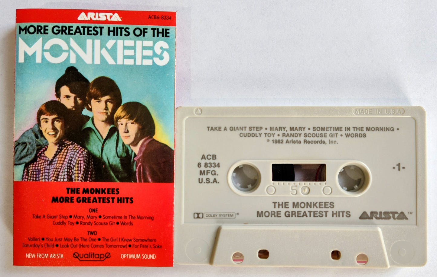 Monkees, The - “More Greatest Hits Of The Monkees” - CASSETTE TAPE VG+/VG+ *⭐*