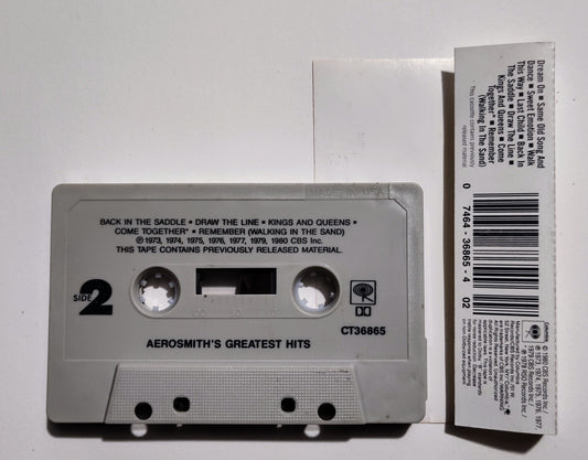 Aerosmith - "Greatest Hits" - CASSETTE TAPE (DOLBY) G+/VG
