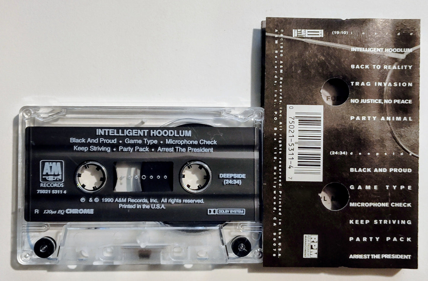 Intelligent Hoodlum - "Intelligent Hoodlum" - CASSETTE TAPE VG+/VG+