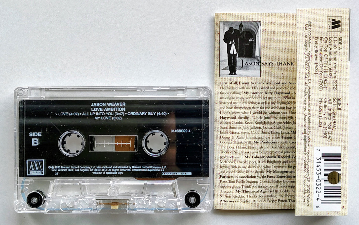 Jason Weaver - “Love Ambition” - CASSETTE TAPE (2 options)