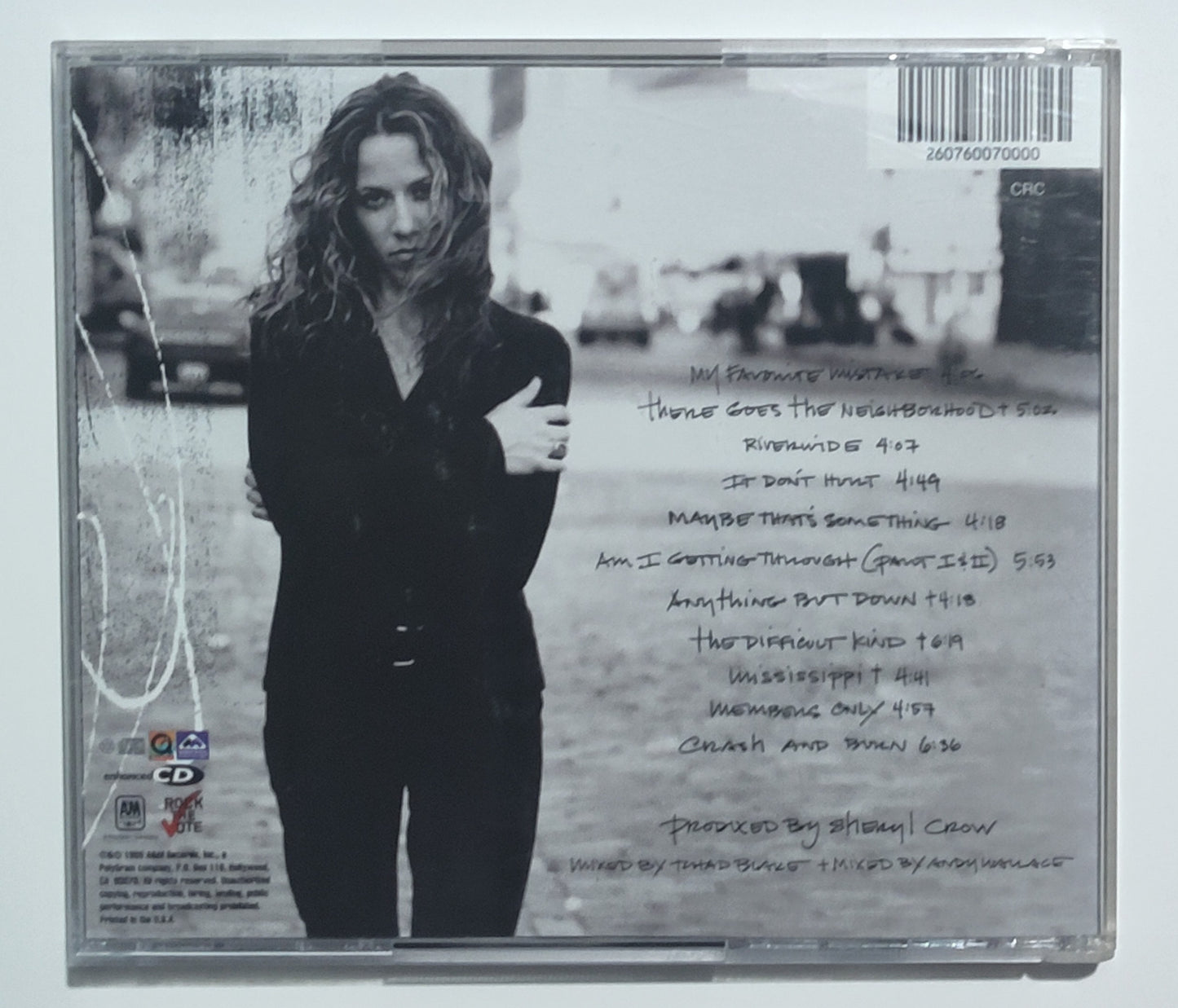Sheryl Crow - "The Globe Sessions" - COMPACT DISC VG+/G+