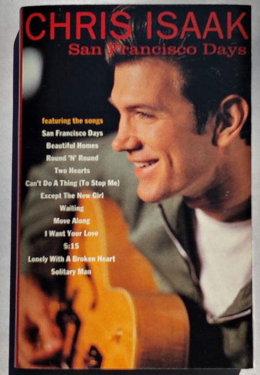 Chris Isaak - "San Francisco Days" CASSETTE TAPE VG+/VG+