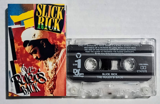 Slick Rick - "The Ruler's Back" - CASSETTE TAPE VG/VG+