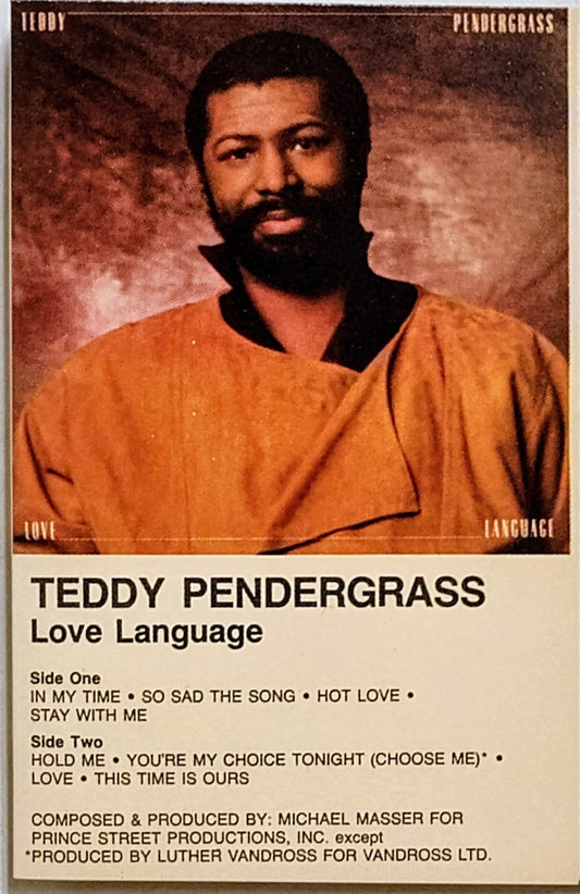 Teddy Pendergrass - “Love Language” - CASSETTE TAPE VG/VG+