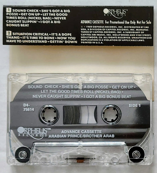 Arabian Prince - "Brother Arab” - CASSETTE TAPE (Promo Version) VG+/VG+ [Compton, CA]
