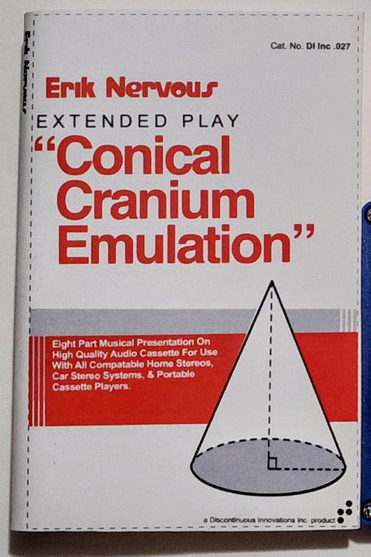 Erik Nervous - "Conical Cranium Emulation (EP)" - INDIE CASSETTE TAPE NM/NM