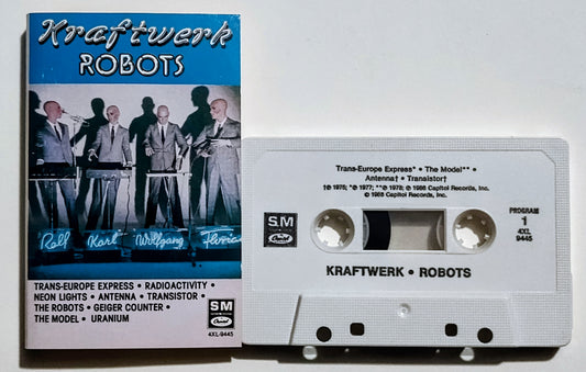 Kraftwerk - "Robots (Compilation)" - CASSETTE TAPE VG+/VG+