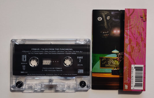 Primus - "Tales From The Punchbowl" - CASSETTE TAPE (SR; DIGalog; DOLBY HX PRO B NR) VG+/VG+
