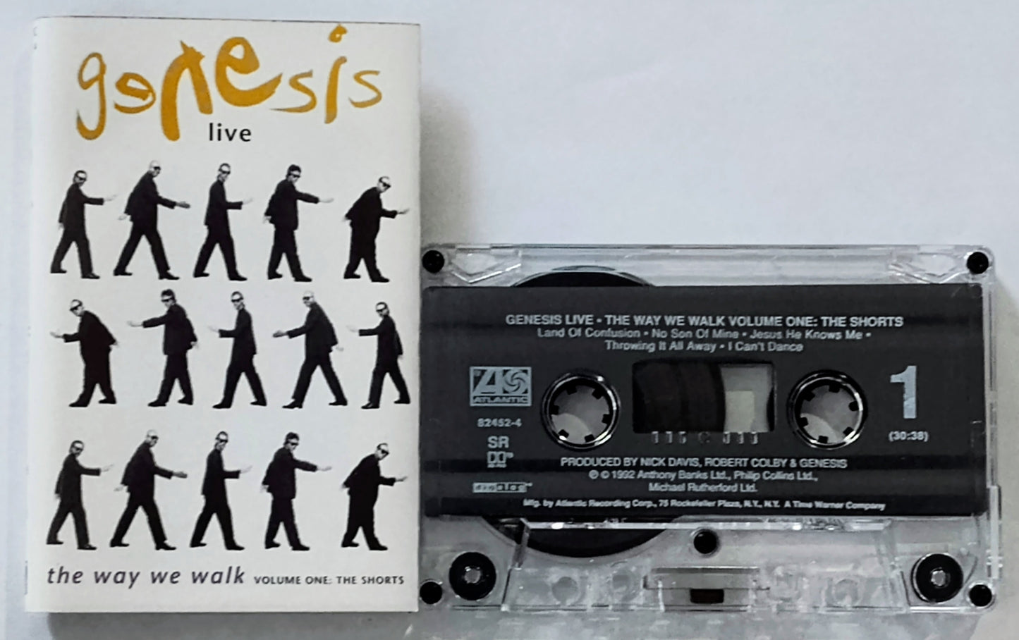Genesis - ‘Live - The Way We Walk Volume One: The Shorts” - CASSETTE TAPE VG+/VG+