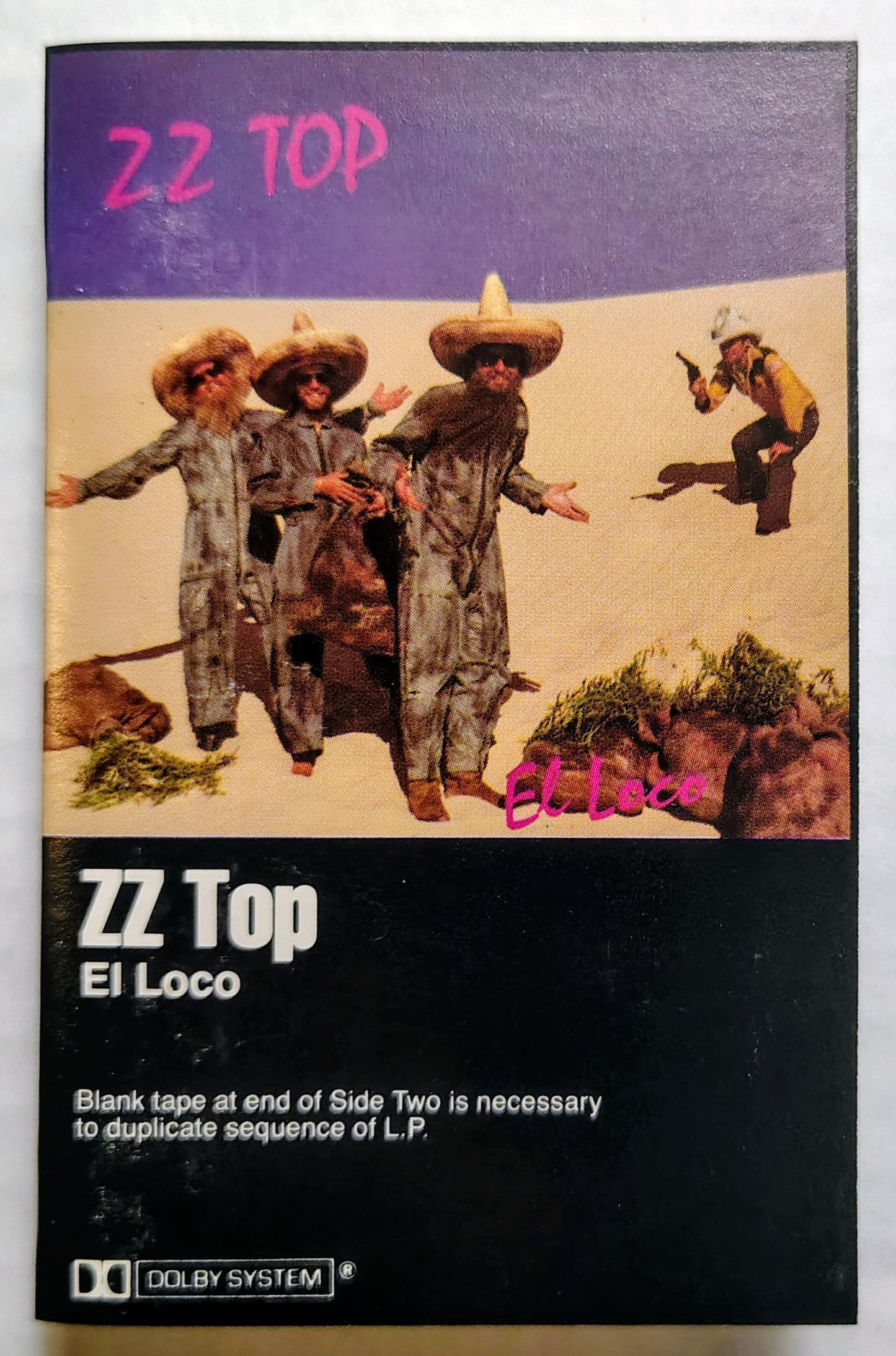 ZZ Top - “El Loco” - CASSETTE TAPE VG/VG