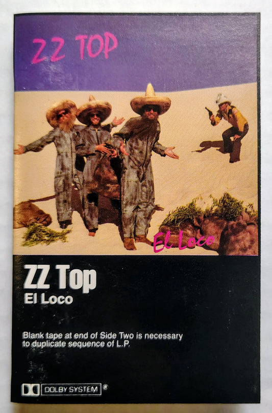 ZZ Top - “El Loco” - CASSETTE TAPE VG/VG