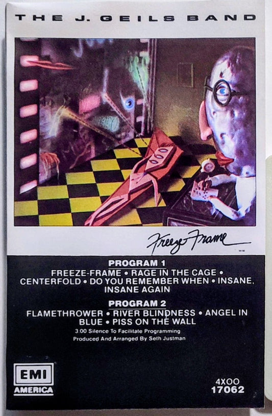 J. Geils Band - "Freeze-Frame" - CASSETTE TAPE VG/VG