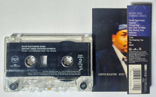 Dave Matthews Band - "Before These Crowded Streets" - CASSETTE TAPE (Chrome/DOLBY/DIGalog) VG+/VG+